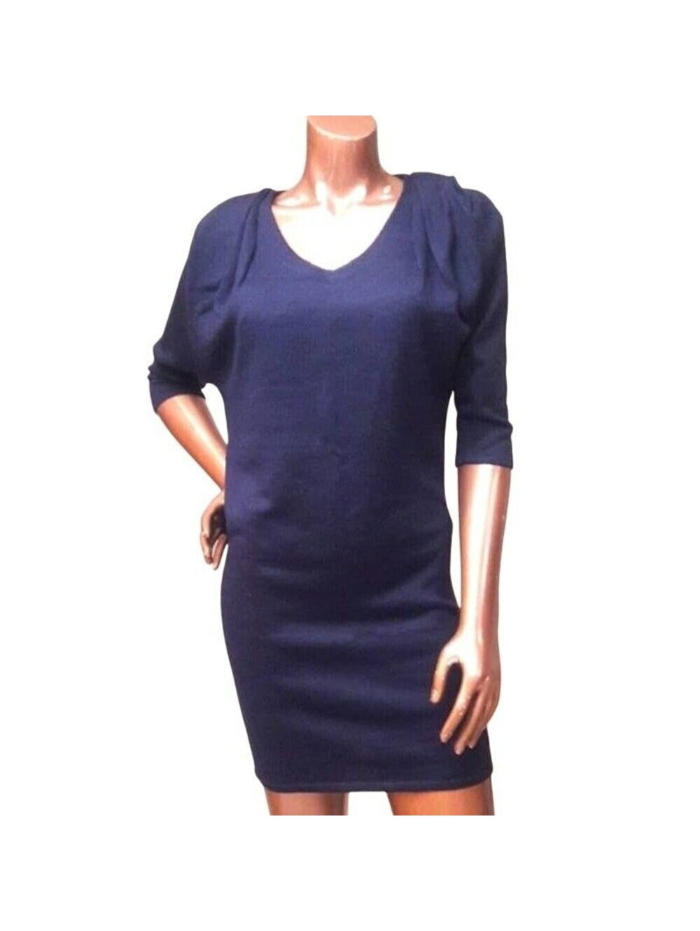 Ann Taylor Loft Merino Wool Navy Tunic Dress Size S
